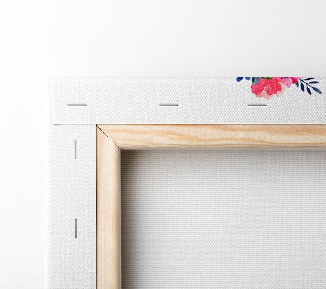  A Canvas Print of Cute Floral Panda Canvas Art