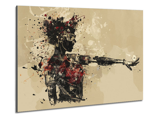 Stop Right There Metal Print