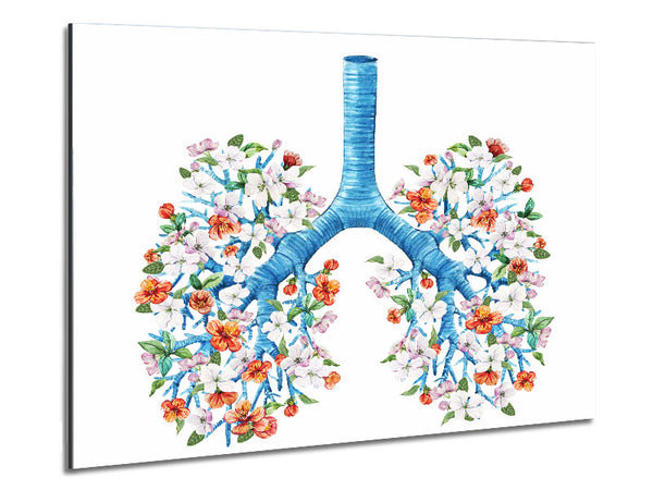 Tree Blossom Lungs Metal Print