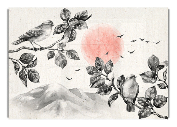 Branches Over The Japanese Sunet