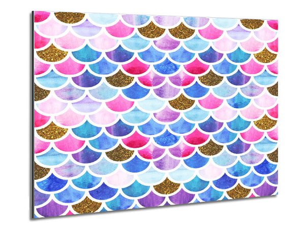 Mermaid Scales Metal Print
