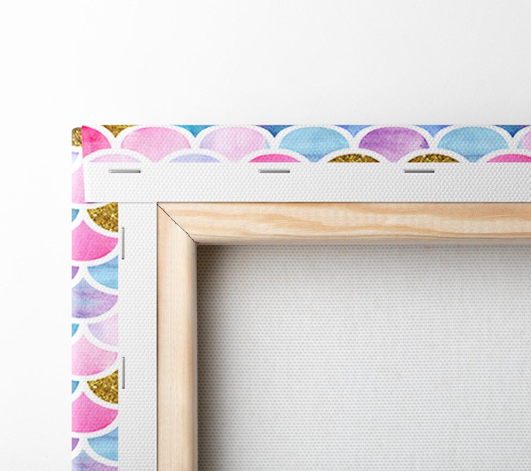  A Canvas Print of Mermaid Scales Canvas Wall Art