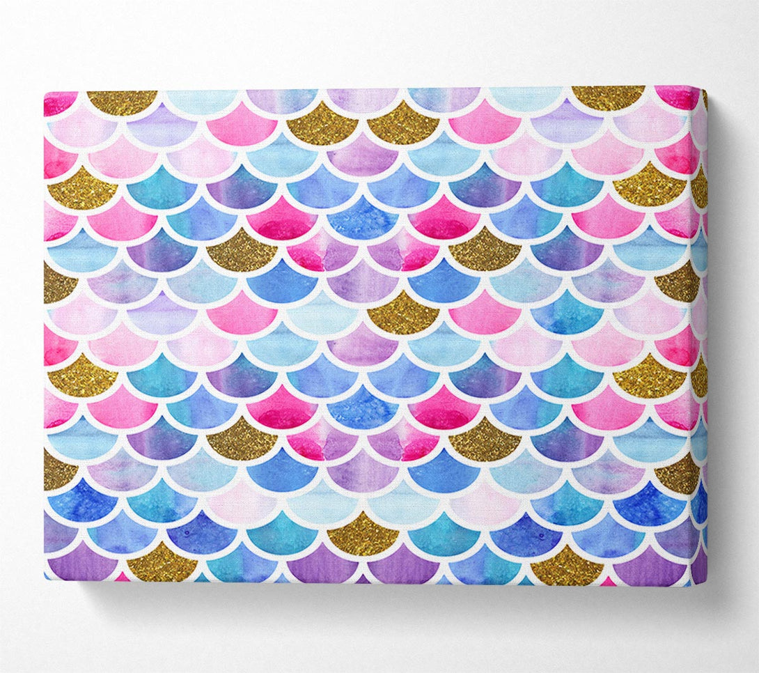  A Canvas Print of Mermaid Scales Canvas Wall Art