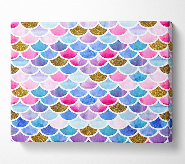  A Canvas Print of Mermaid Scales Canvas Wall Art