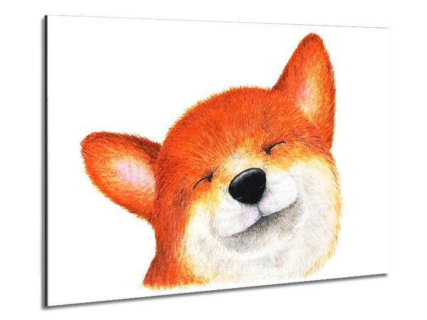 The Smiling Dog Metal Print