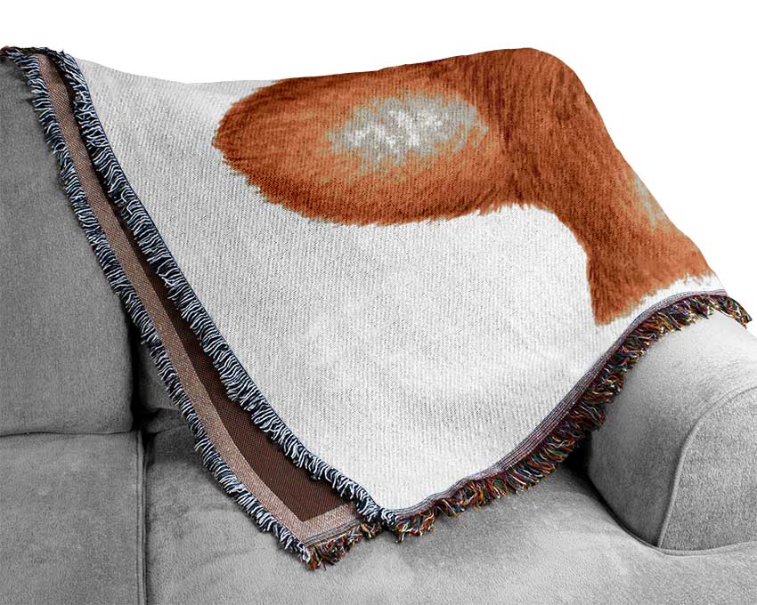 The Smiling Dog Woven Blanket