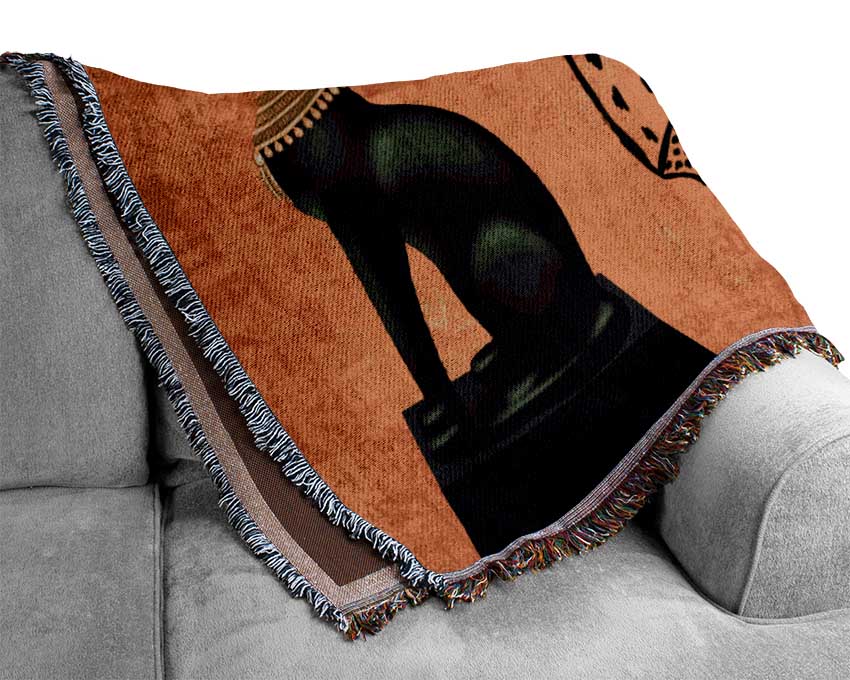 Egyptian Goddess Woven Blanket