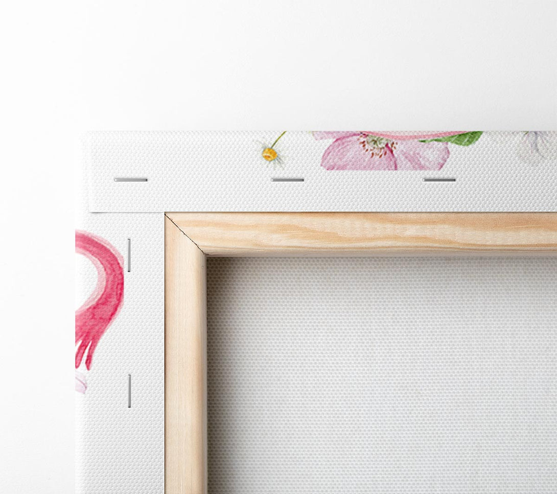  A Canvas Print of Floral Female Anatomy Canvas Wall Art
