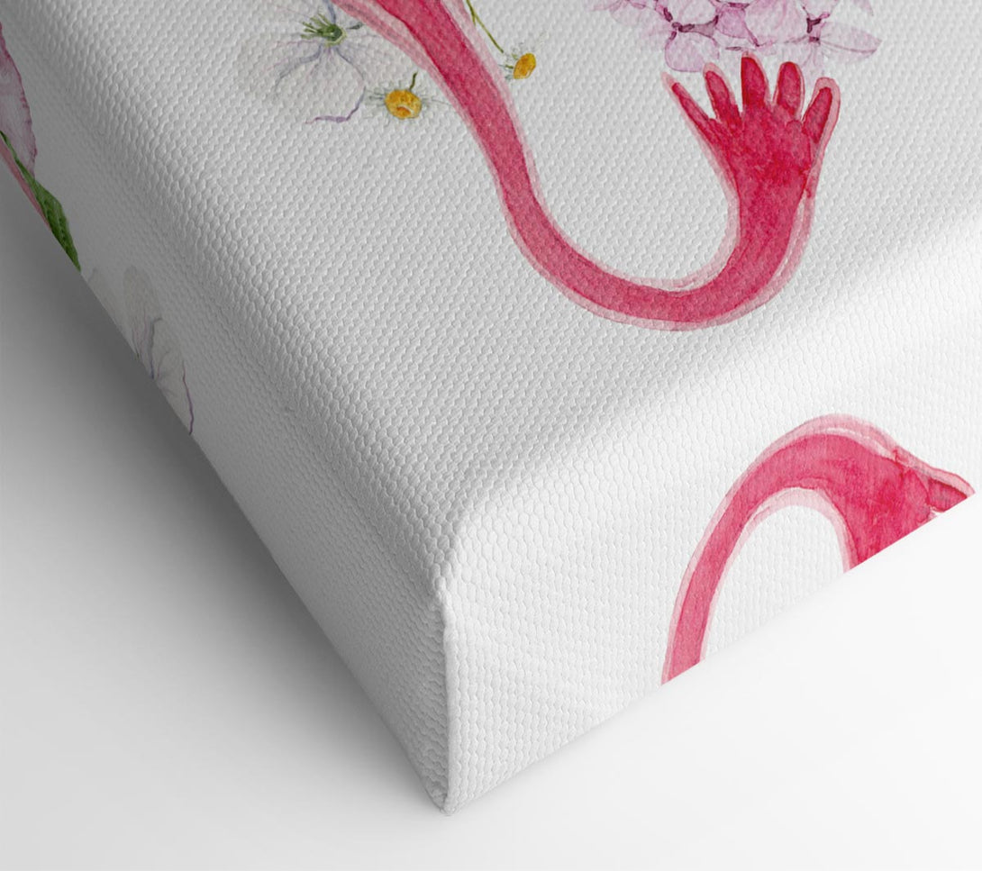  A Canvas Print of Floral Female Anatomy Canvas Wall Art