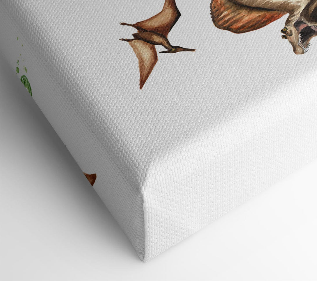  A Canvas Print of Dinosaur Crew Canvas Print