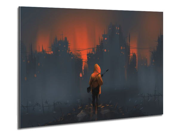Walking Into The Abyss Metal Print