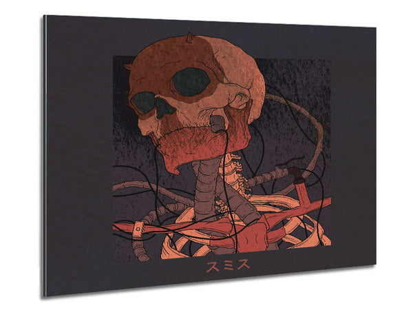 Japanese Skeleton Metal Print