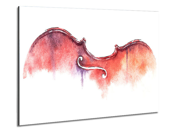 Violin Half Art Metal Print