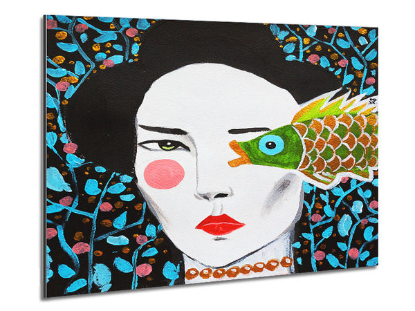 Geisha Fish Metal Print