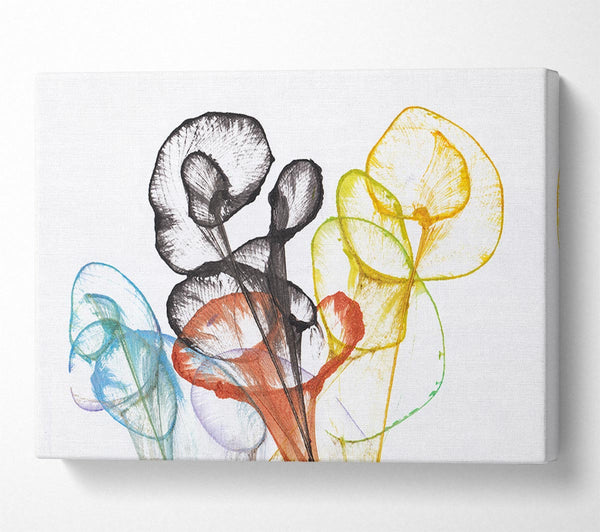  A Canvas Print of The Abstract Ink In Water Canvas Print