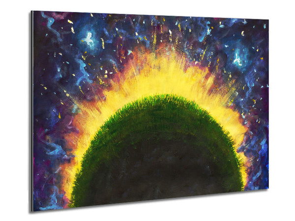 The Curvature Of A Planet Metal Print