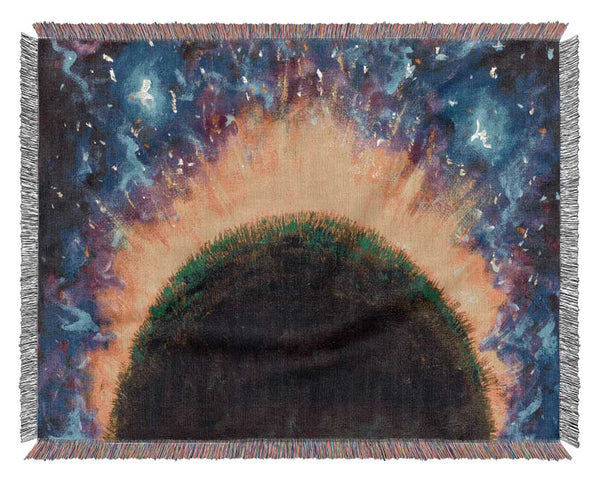 The Curvature Of A Planet Woven Blanket