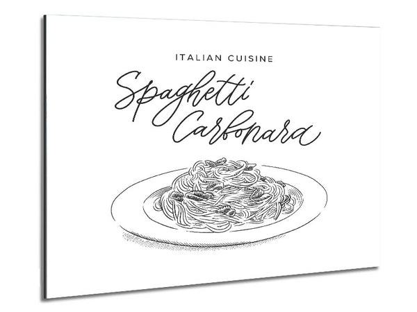 Italian Cuisine Spaghetti Metal Print