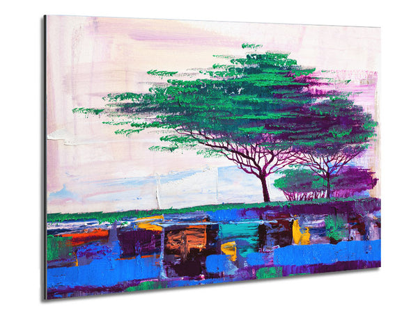 Stunning African Horizon Paint Metal Print