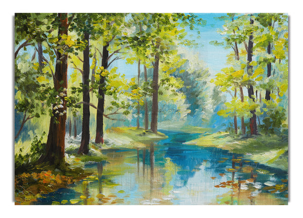The Forest Painting Green