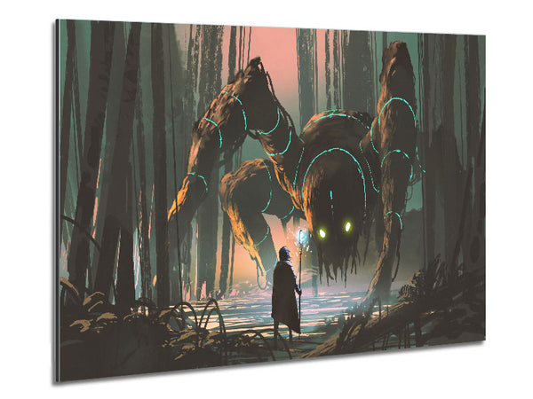 The Arachnid In The Forest Metal Print