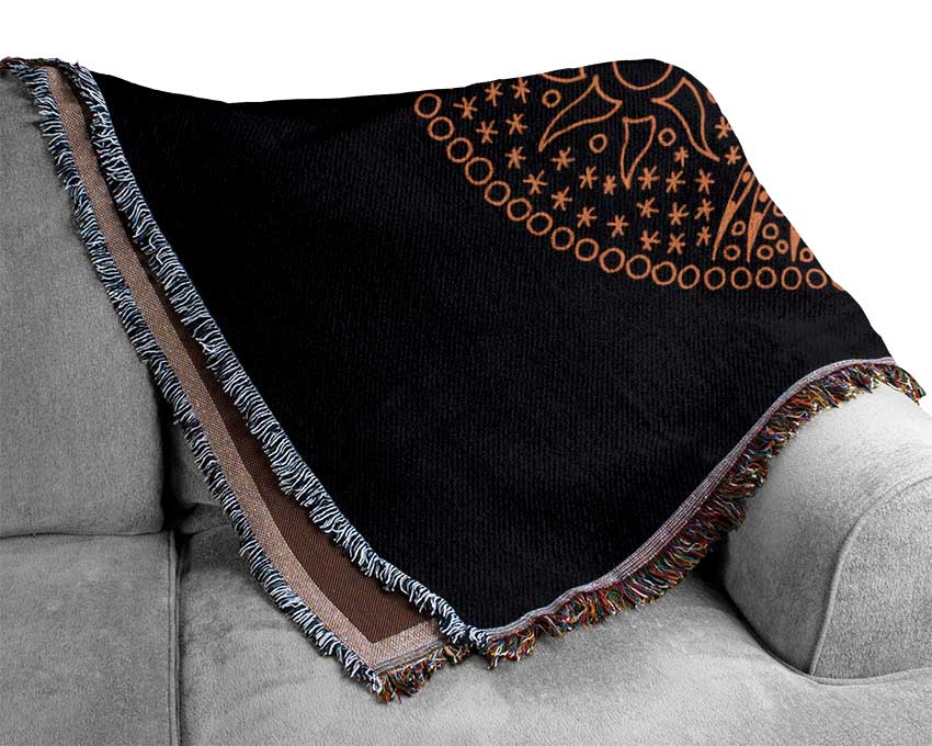The Tree Of Life Emblem Woven Blanket