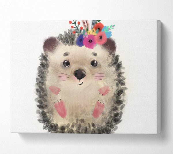  A Canvas Print of The Curled Up Hedgehog Canvas Art