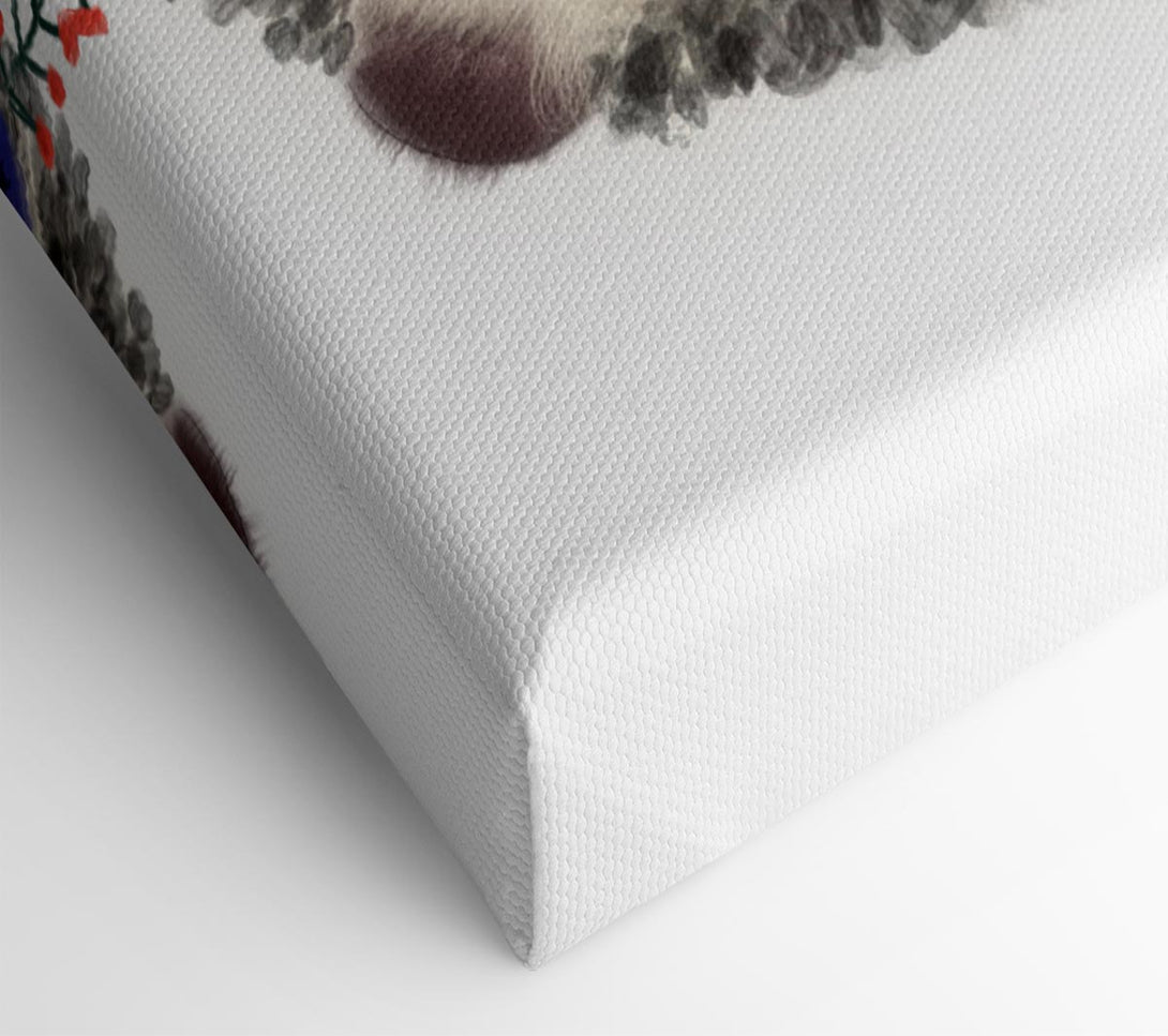  A Canvas Print of The Curled Up Hedgehog Canvas Art