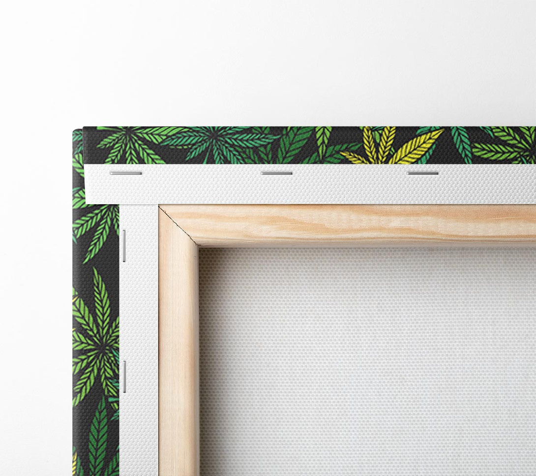  A Canvas Print of Cannabis Leaves Canvas Print