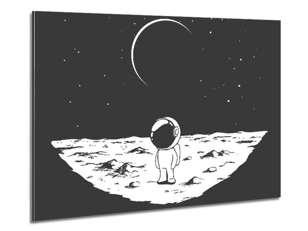 Little Space Man Metal Print
