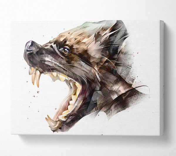  A Canvas Print of Hyena Head Canvas Wall Art