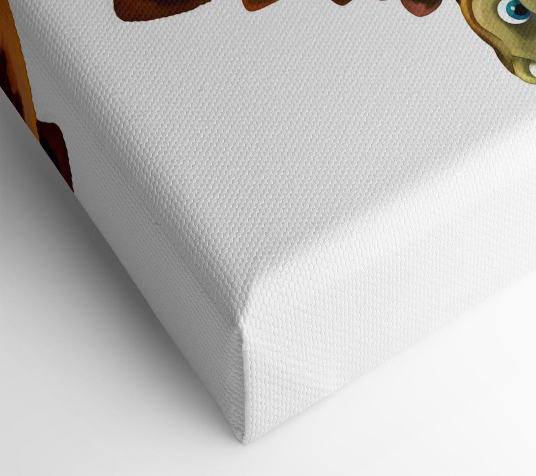  A Canvas Print of The Happy Stegosaurus Canvas Art