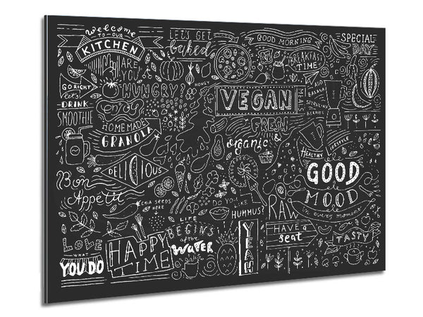 Vegan Good Mood Metal Print