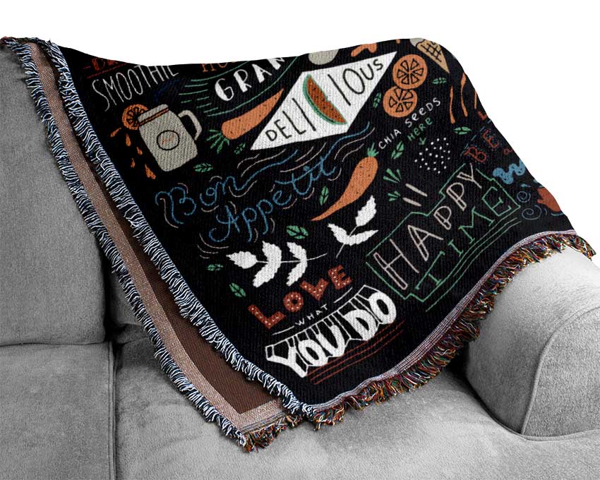 Vegan Good Mood Colour Woven Blanket