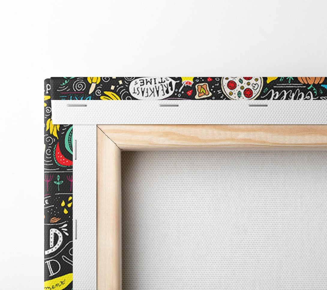  A Canvas Print of Vegan Good Mood Colour Canvas Print