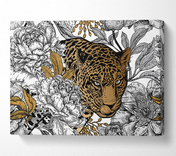  A Canvas Print of Stunning Leopard Flowers Canvas Art