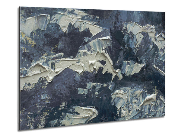 Thick Grey Paints Metal Print