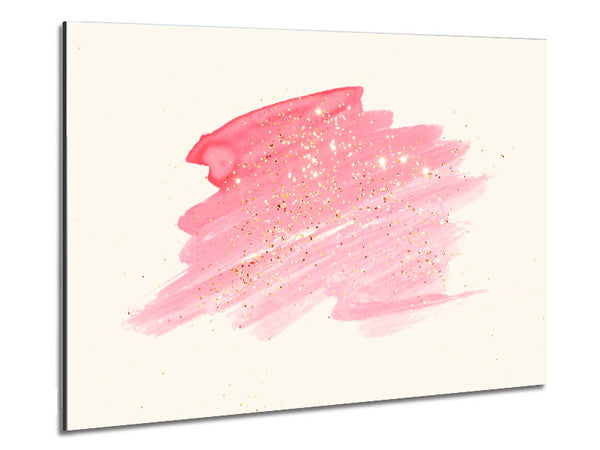 Pink Scribble Metal Print
