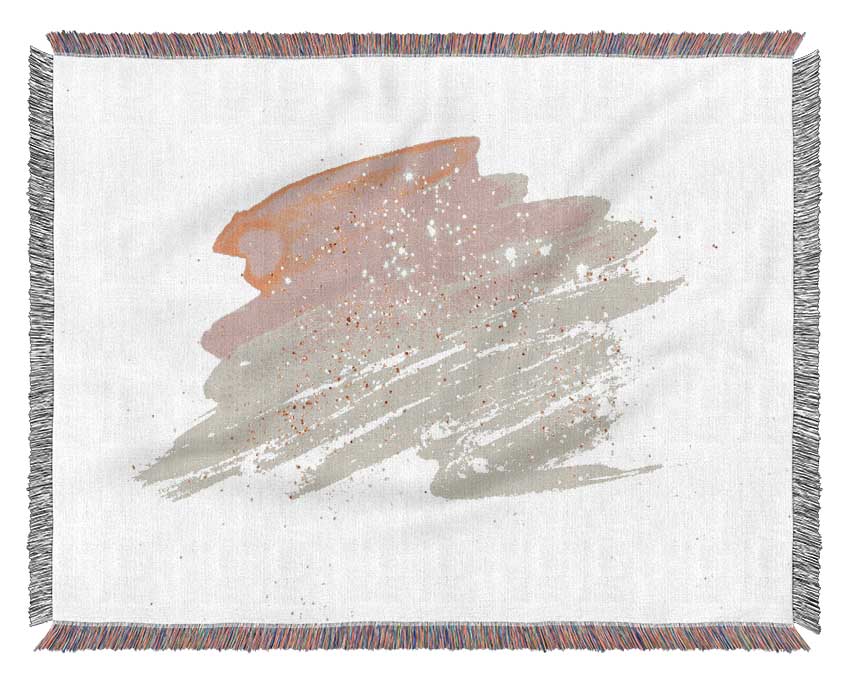 Pink Scribble Woven Blanket