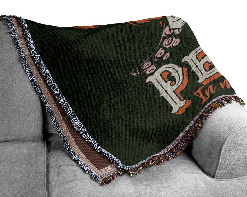 I Like People In My Own Way Woven Blanket