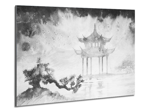 Japanese Architecture Metal Print