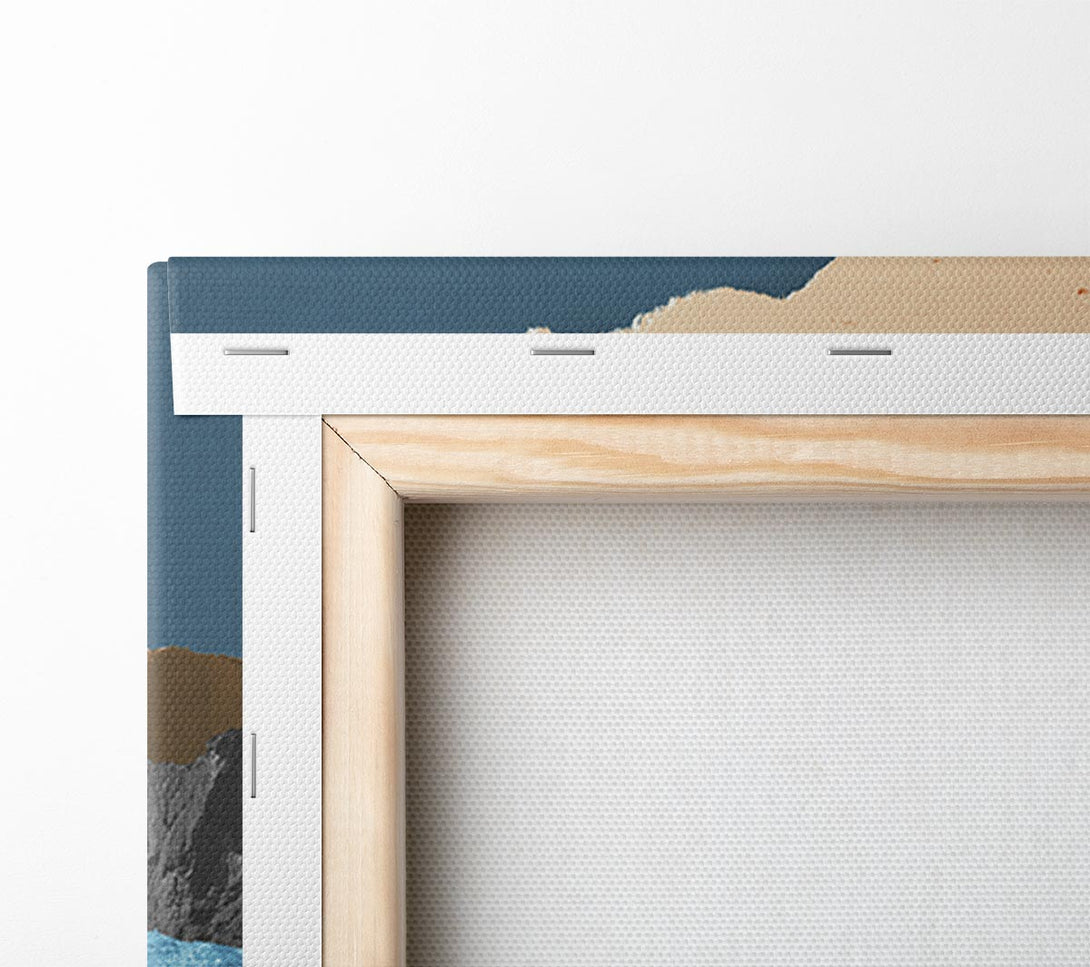  A Canvas Print of Cut Out Mountain Ocean Canvas Wall Art