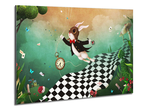 Alice In Wonderland Out Of Time Metal Print