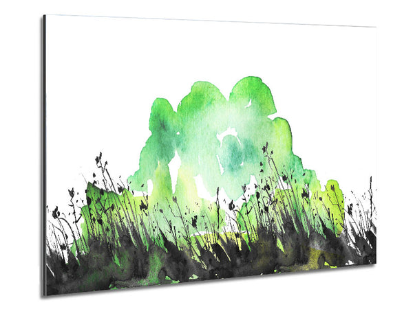 In The Grass Greenery Metal Print