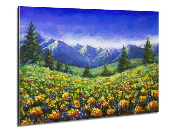 The Curve In The Landscape Metal Print
