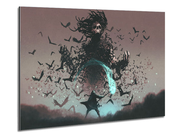 The Crow Devil Metal Print