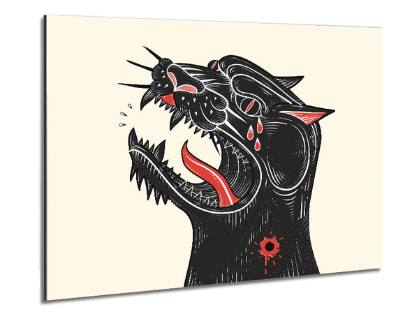 Tattoo Jaguar Metal Print