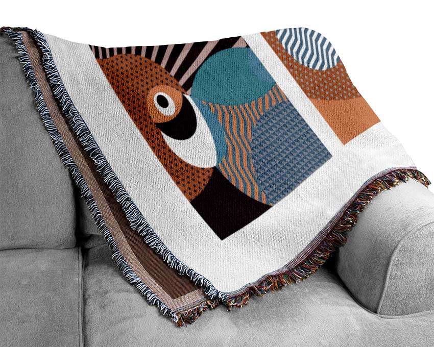 Random Eye Shapes Woven Blanket