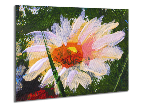 Painted Daisy Metal Print