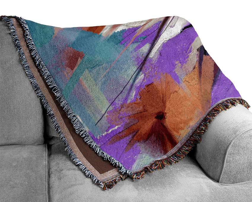 Fractal Flower Woven Blanket